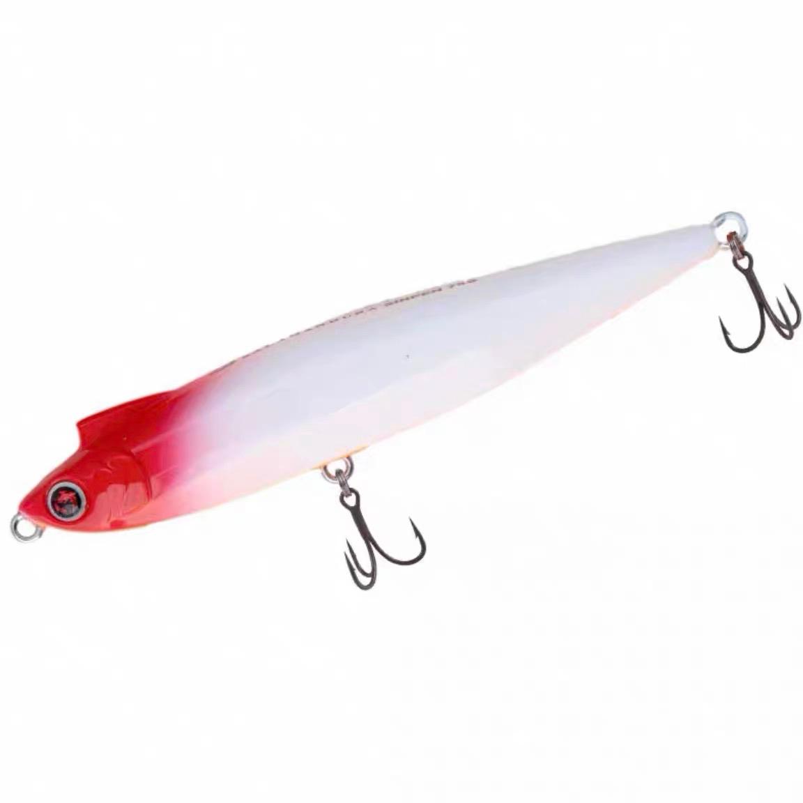 Daiwa Salamandura 沉水鉛筆路亞 18g 8.8cm 紅頭白身